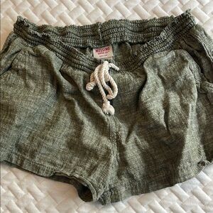 Mossimo Supply Co. Green Athletic Shorts with Elastic Waist